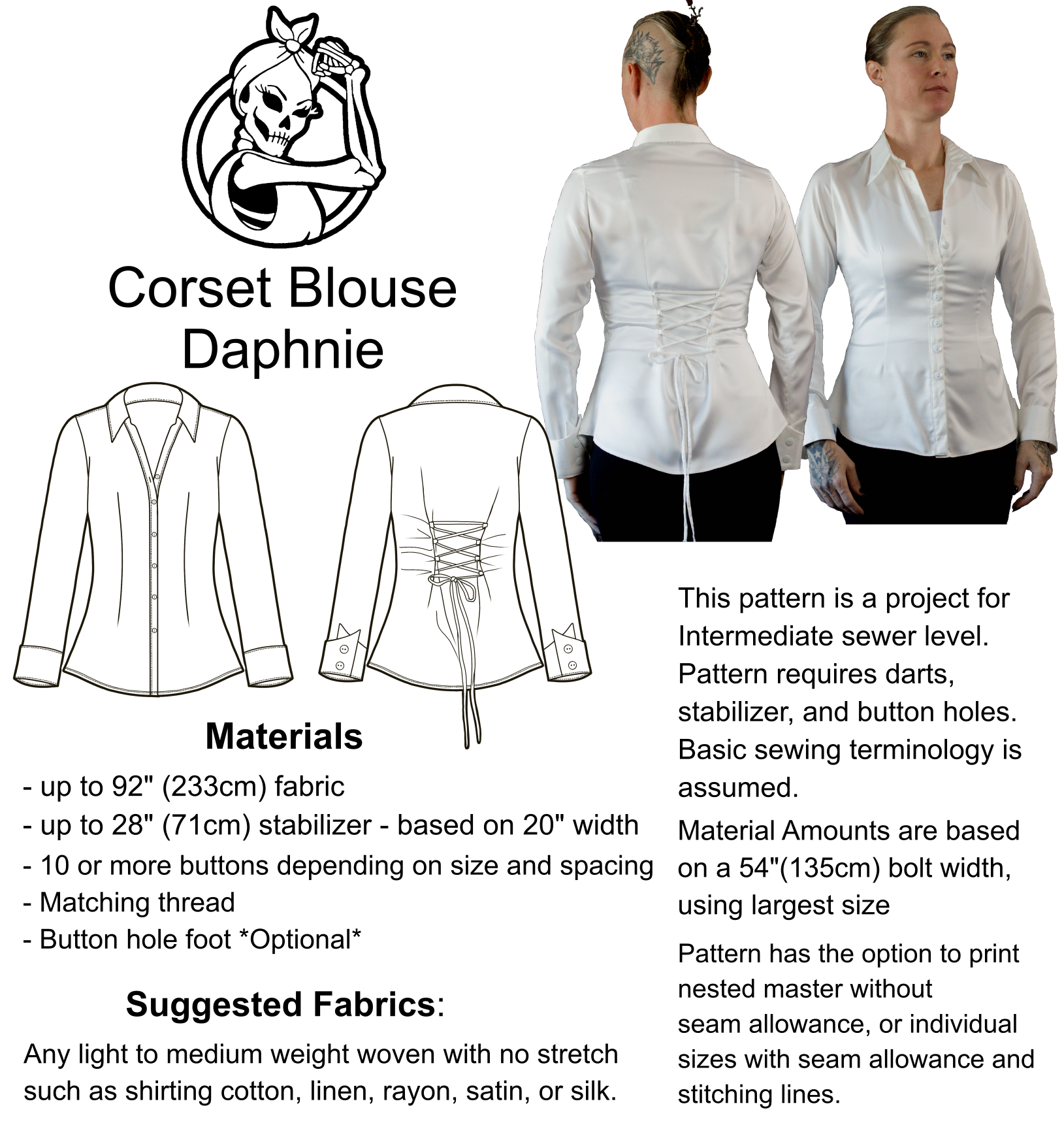 Corset Blouse // Daphnie Sewing Pattern - Image 2